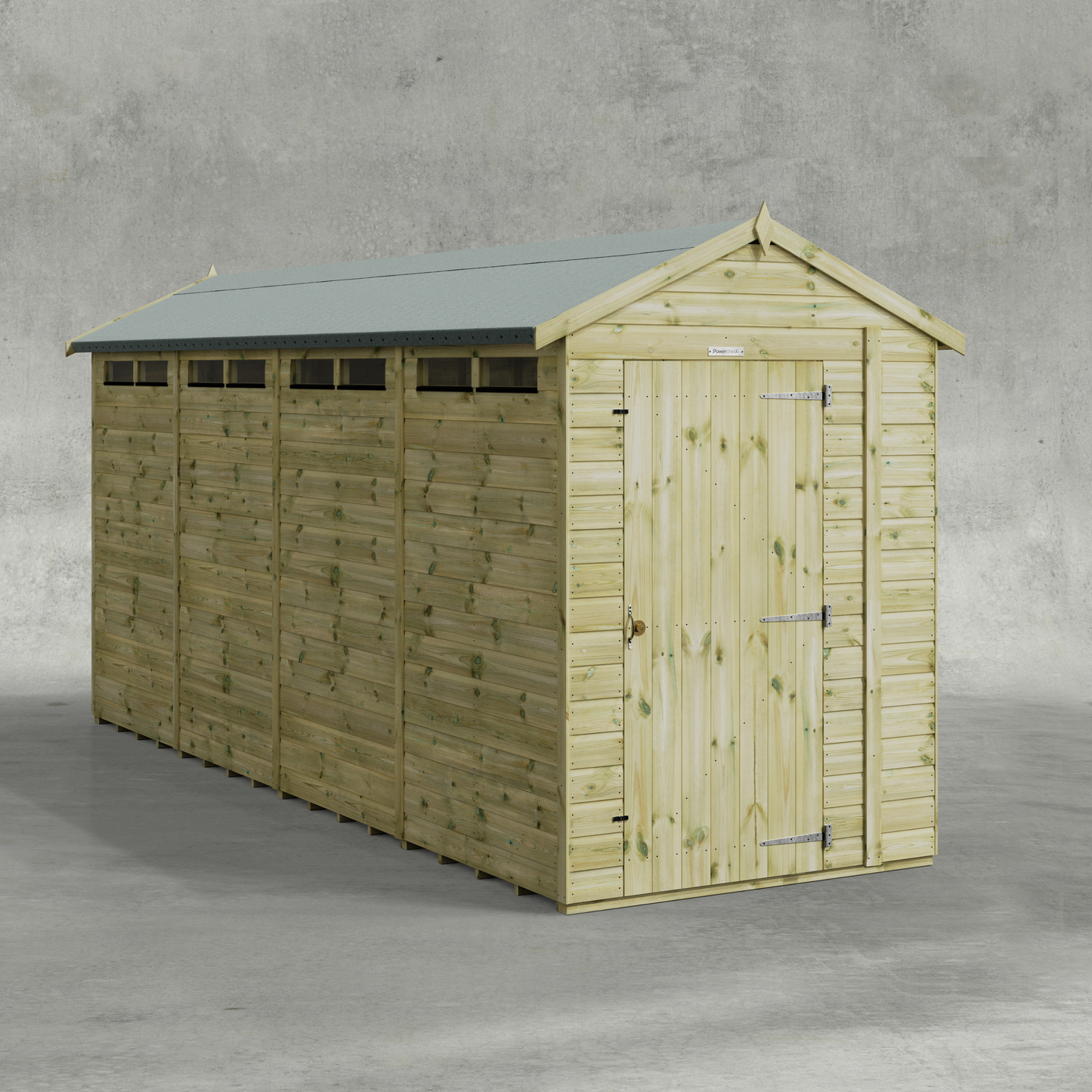 Premium Apex Security Shed