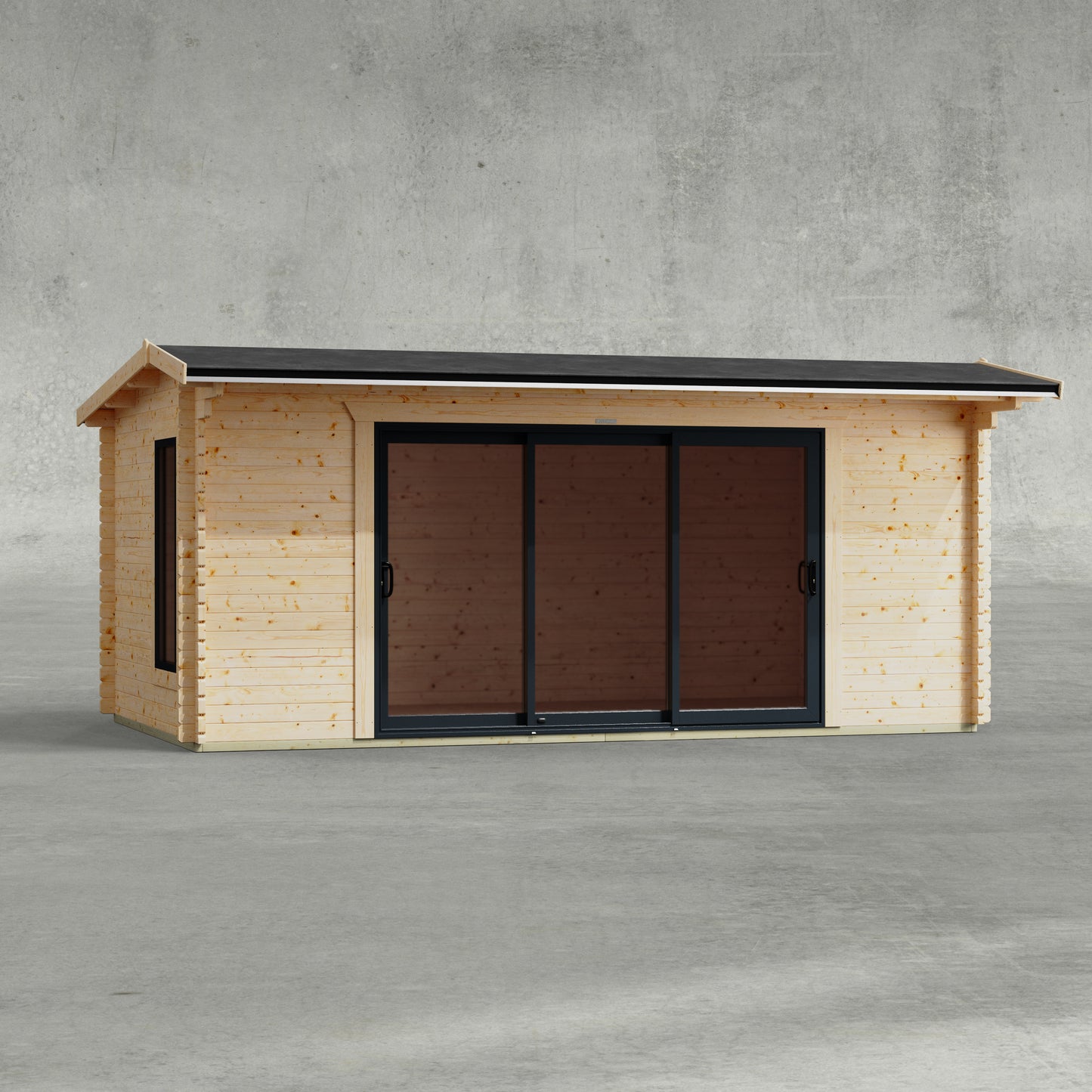 Apex Aluminium Log Cabin