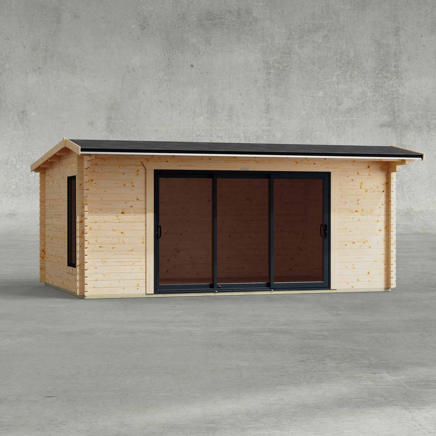 Apex Aluminium Log Cabin