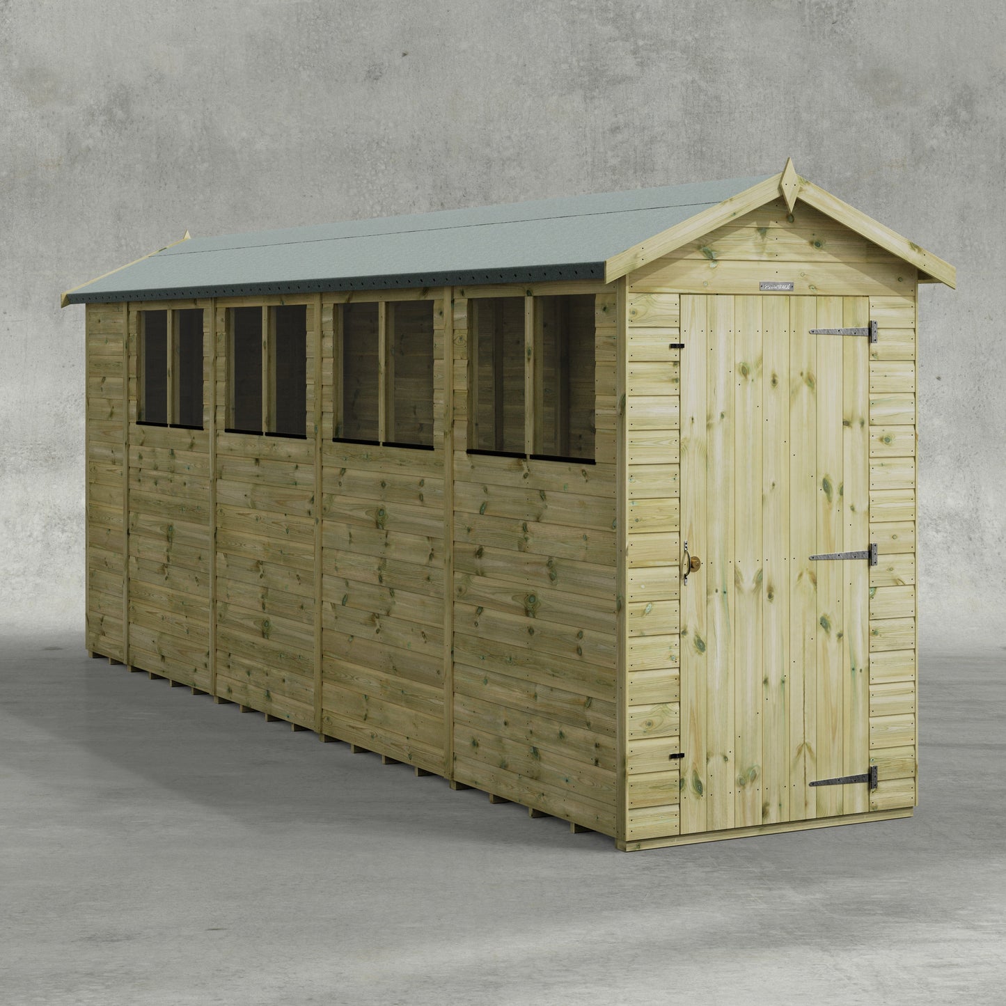 Premium Gartenhaus mit Satteldach