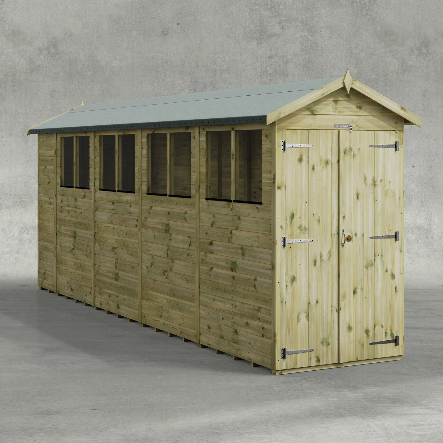 Premium Gartenhaus mit Satteldach