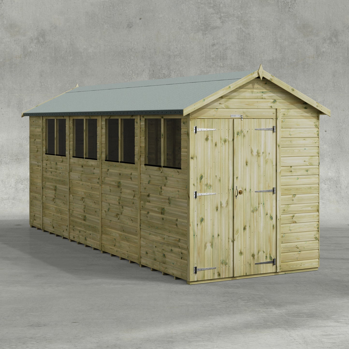 Premium Gartenhaus mit Satteldach
