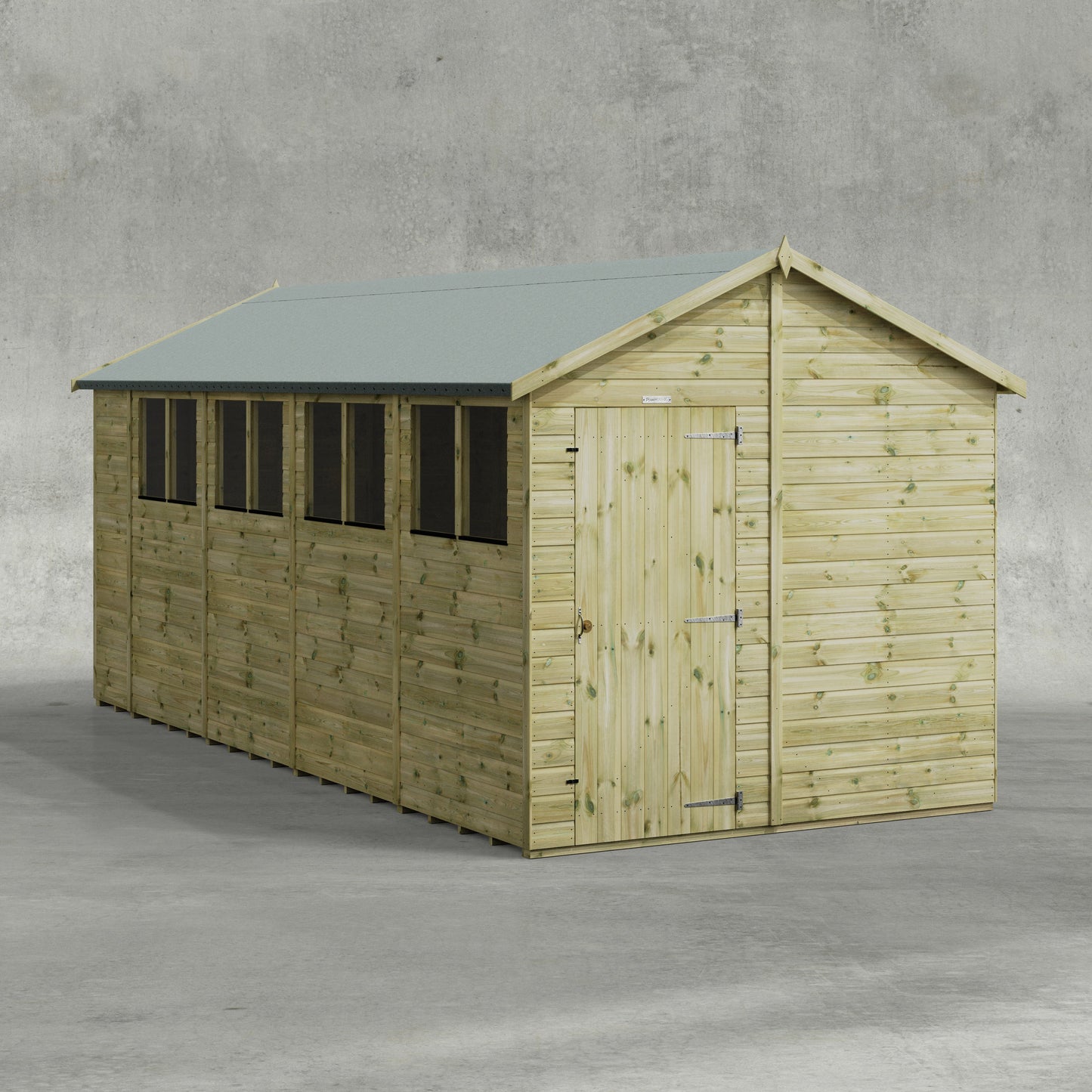 Premium Gartenhaus mit Satteldach