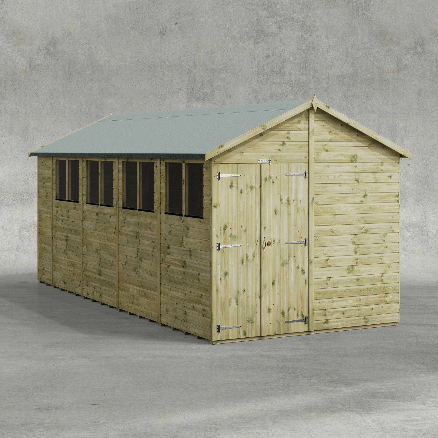Premium Gartenhaus mit Satteldach