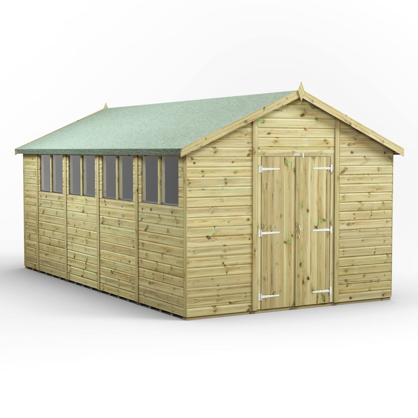 Premium Gartenhaus mit Satteldach