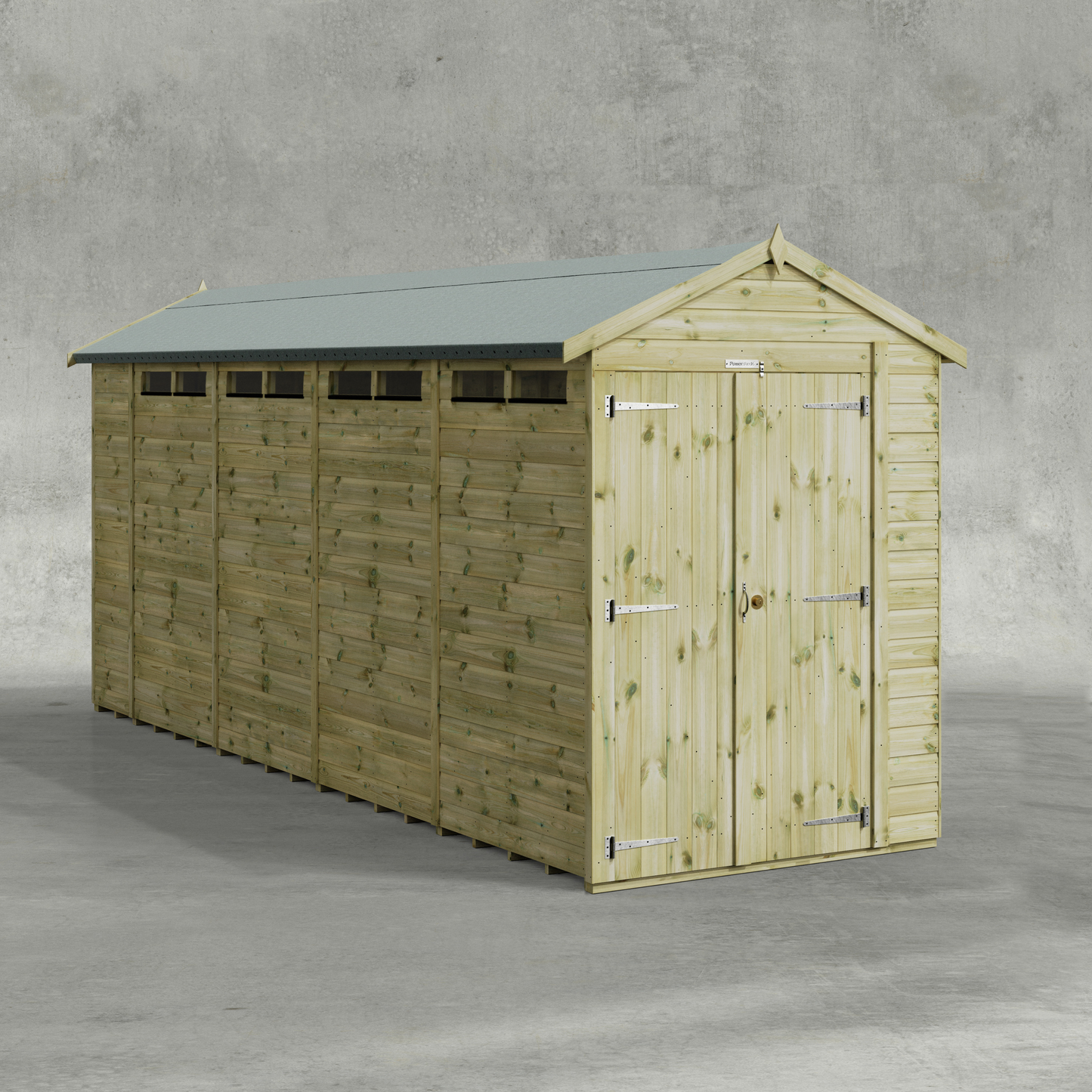 Premium Apex Security Shed