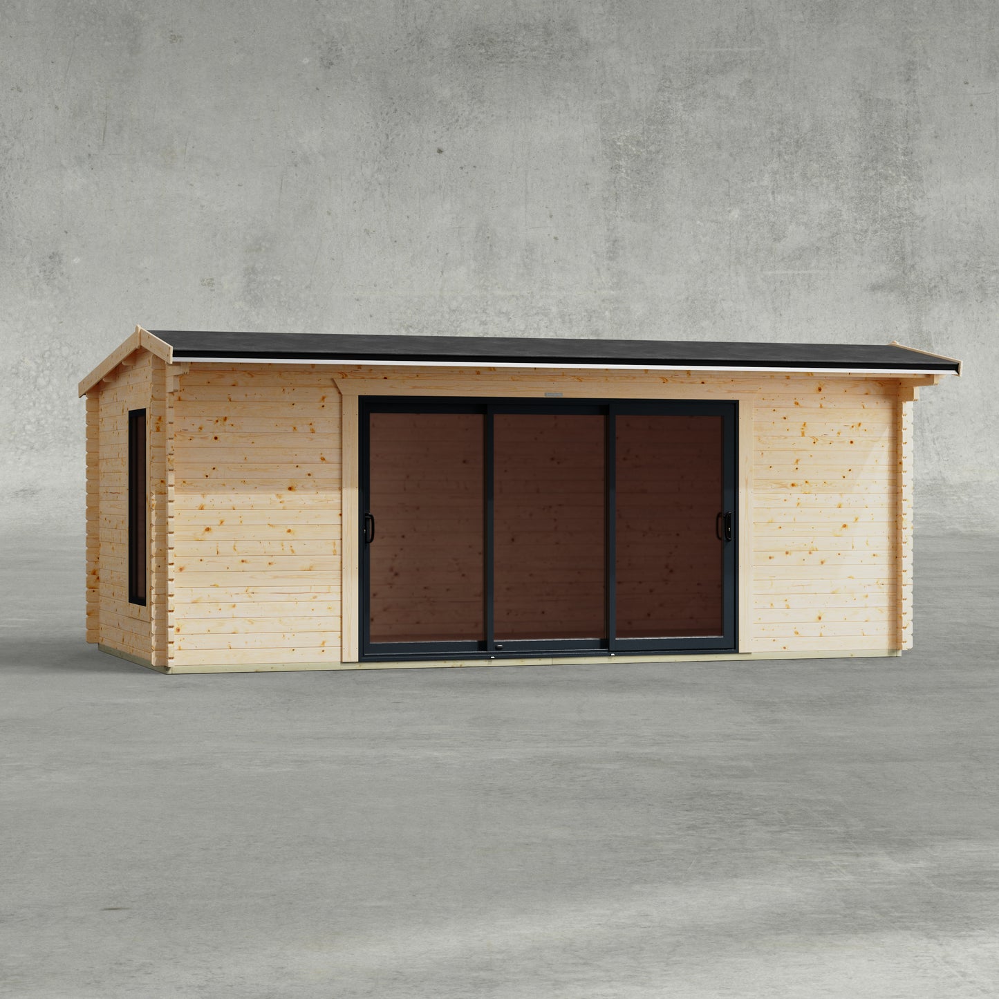 Apex Aluminium Log Cabin