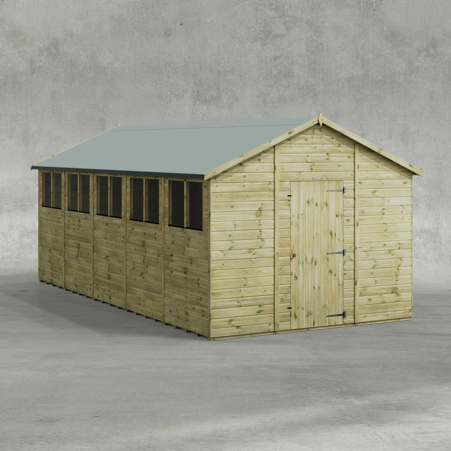 Premium Gartenhaus mit Satteldach