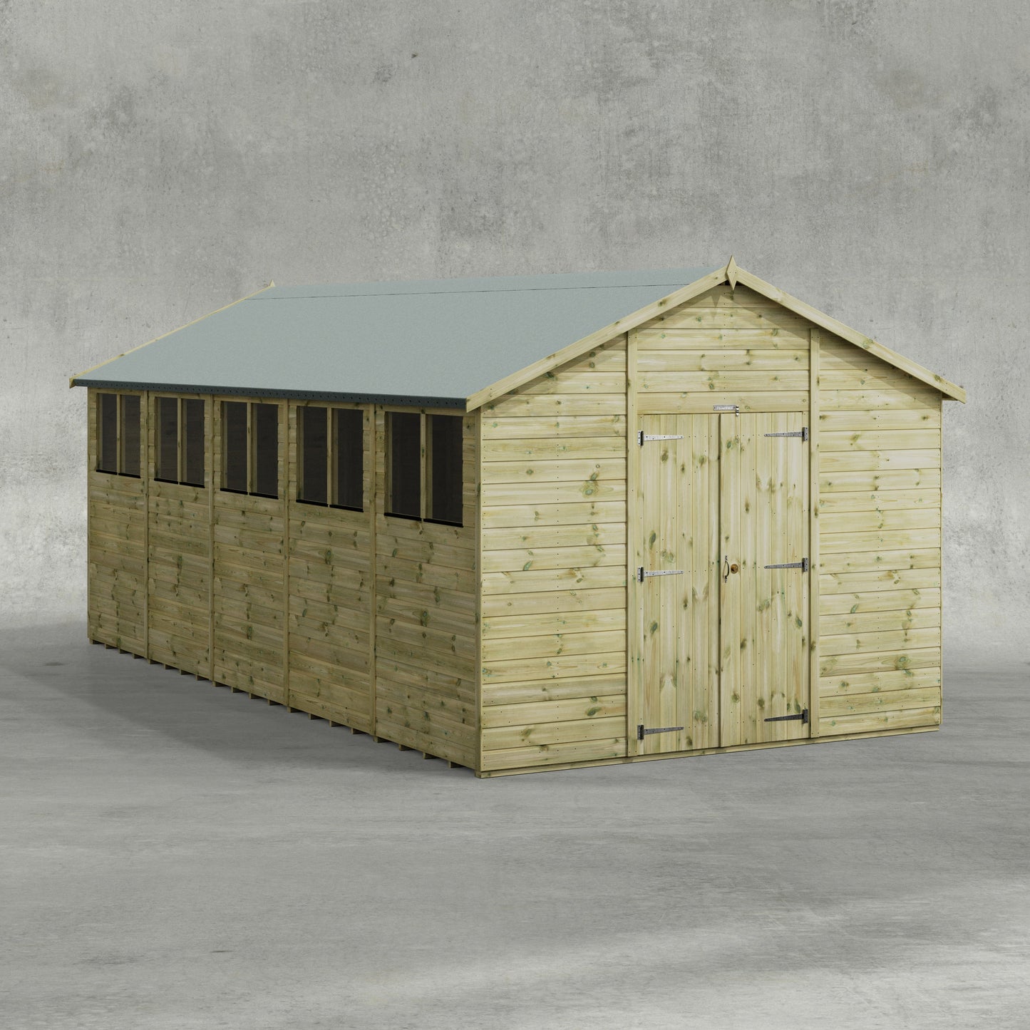 Premium Gartenhaus mit Satteldach