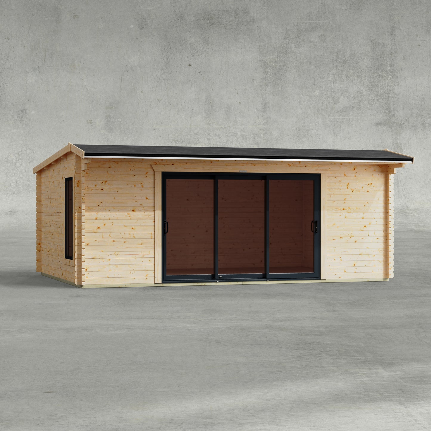 Apex Aluminium Log Cabin