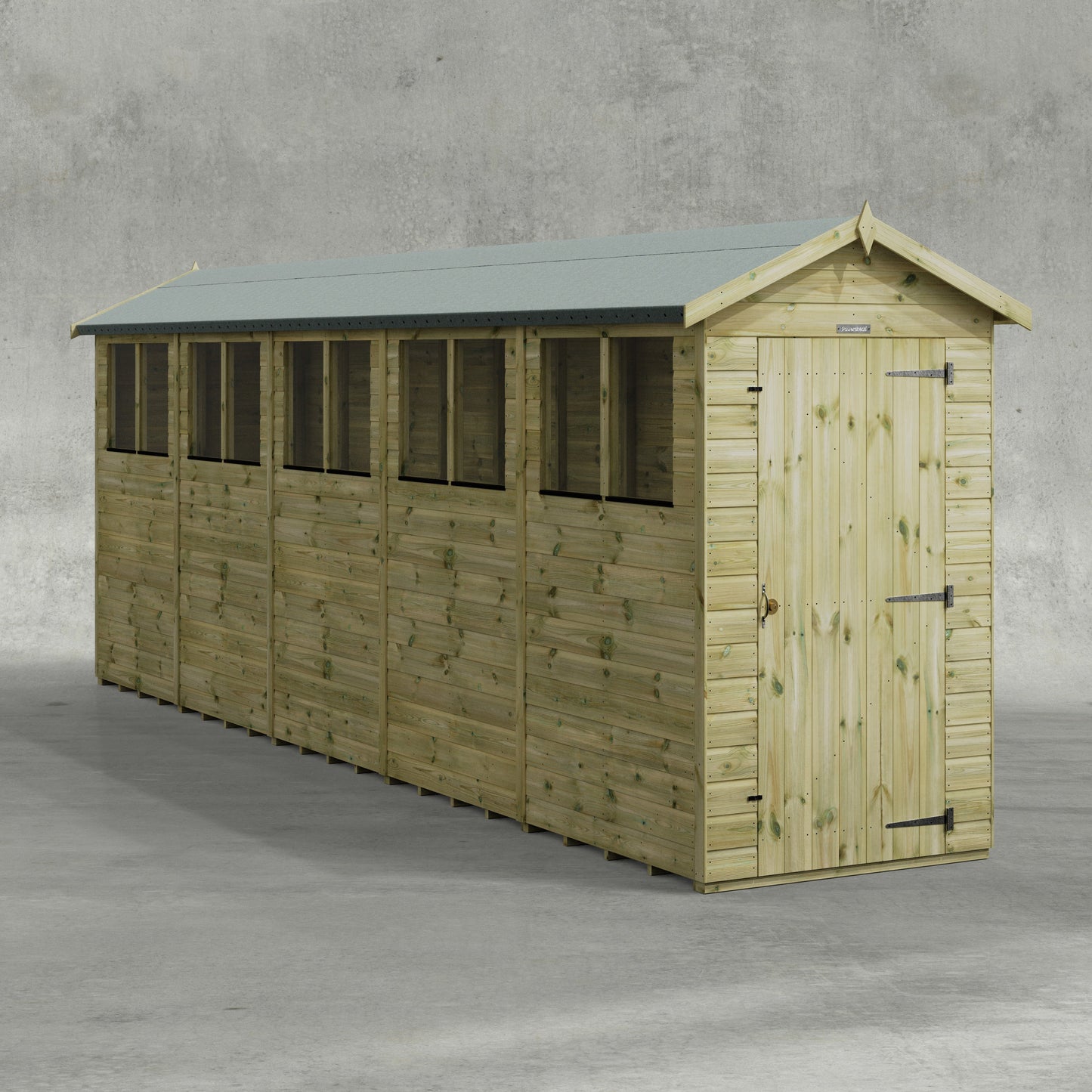 Premium Gartenhaus mit Satteldach