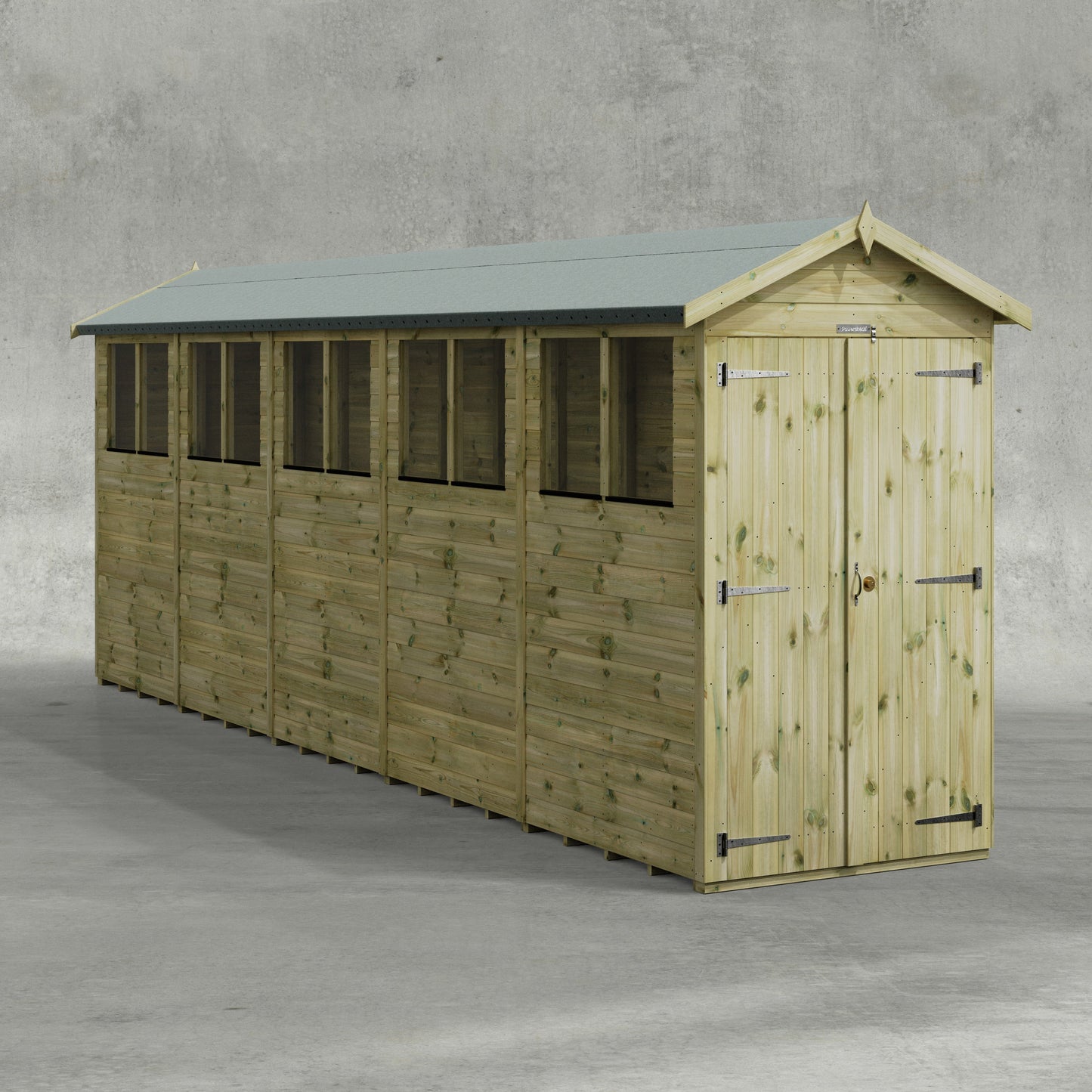Premium Gartenhaus mit Satteldach