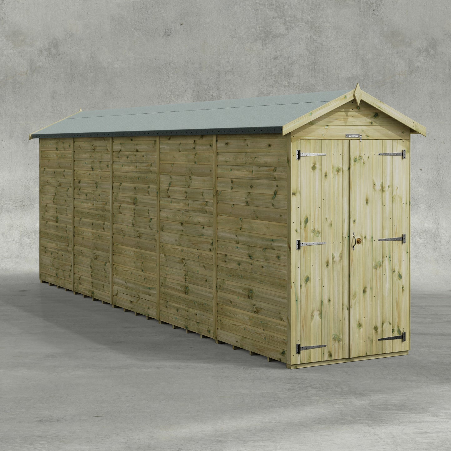 Premium Gartenhaus mit Satteldach