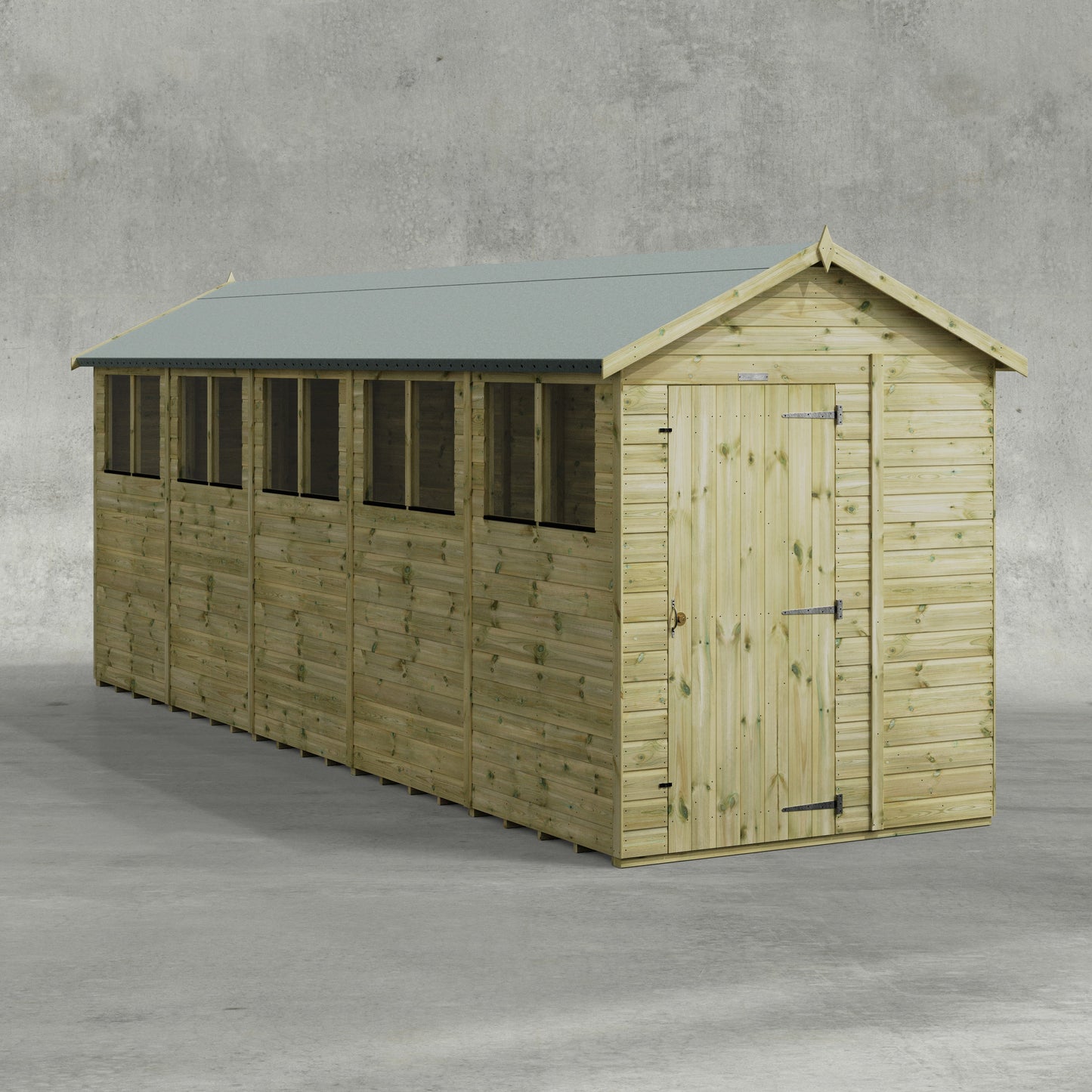 Premium Gartenhaus mit Satteldach