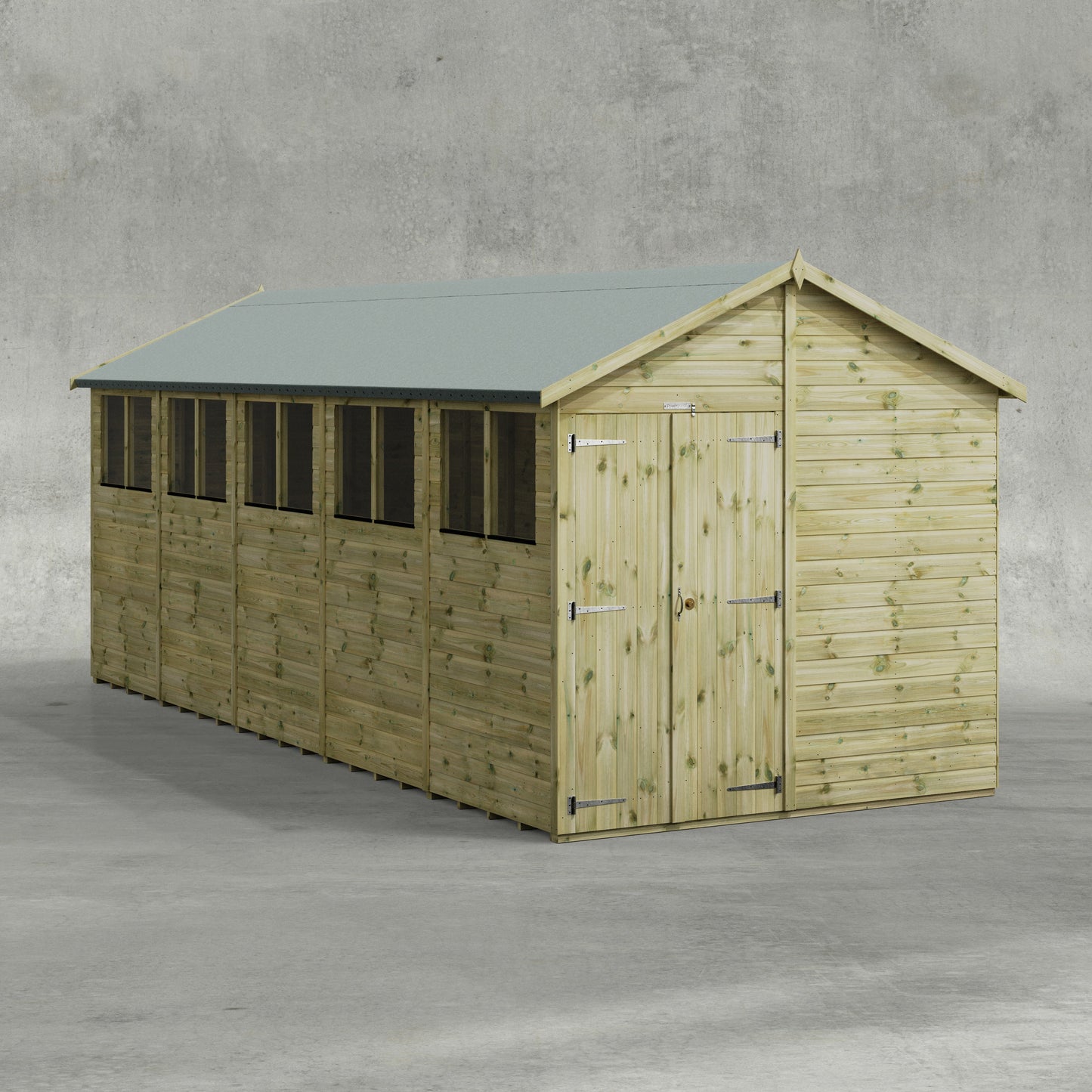 Premium Gartenhaus mit Satteldach