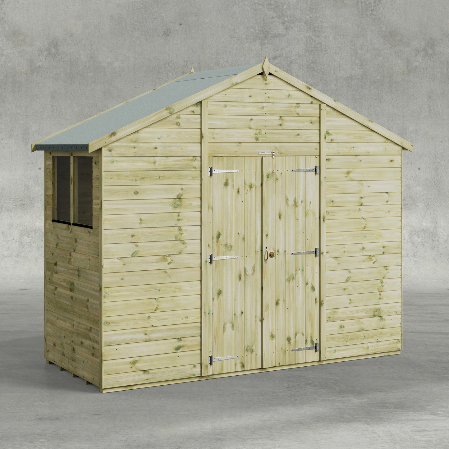 Premium Gartenhaus mit Satteldach