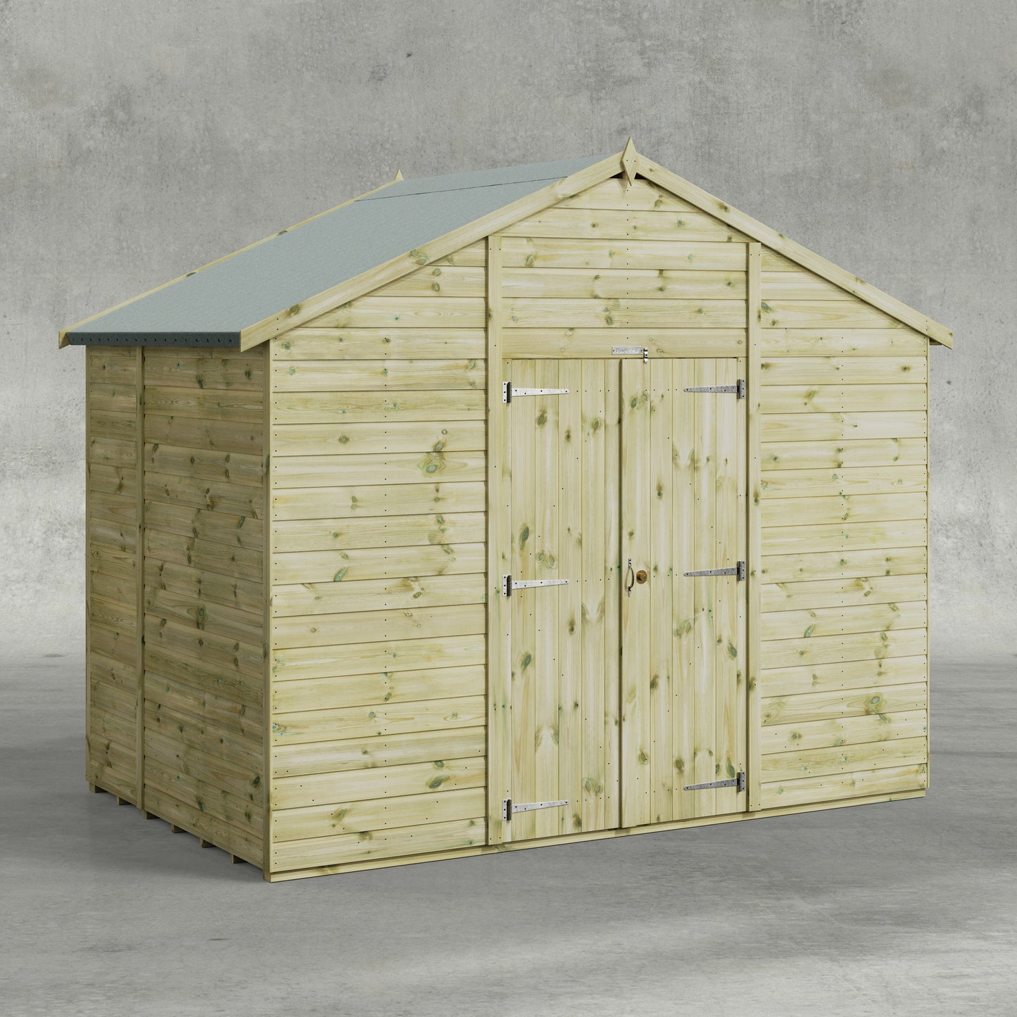 Premium Gartenhaus mit Satteldach