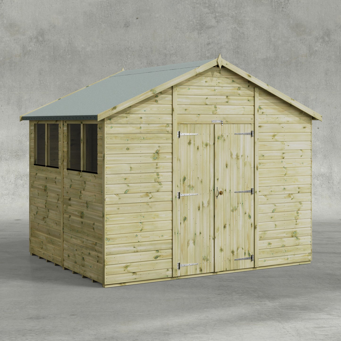 Premium Gartenhaus mit Satteldach