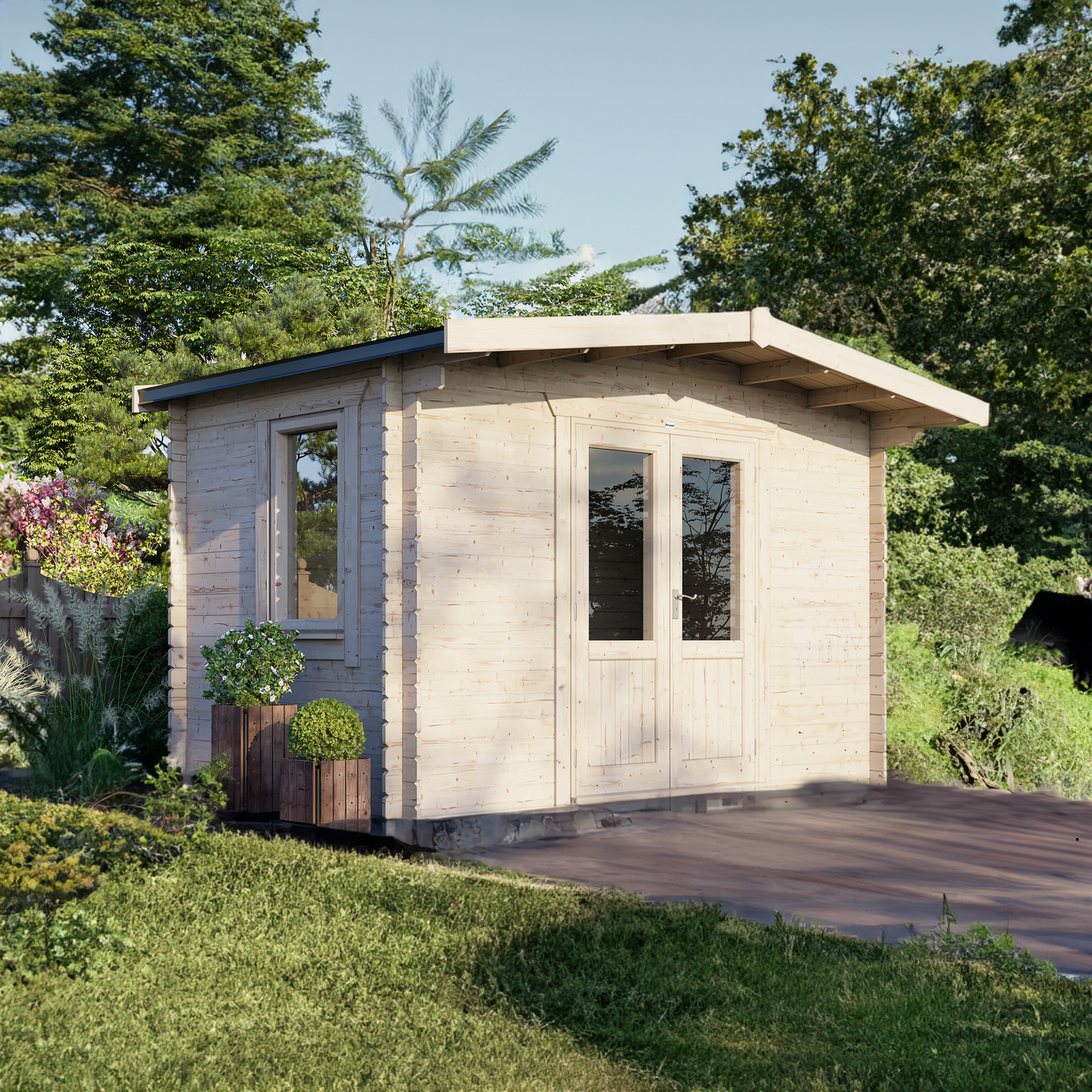 Classic Chalet Blockhütte - 44 mm