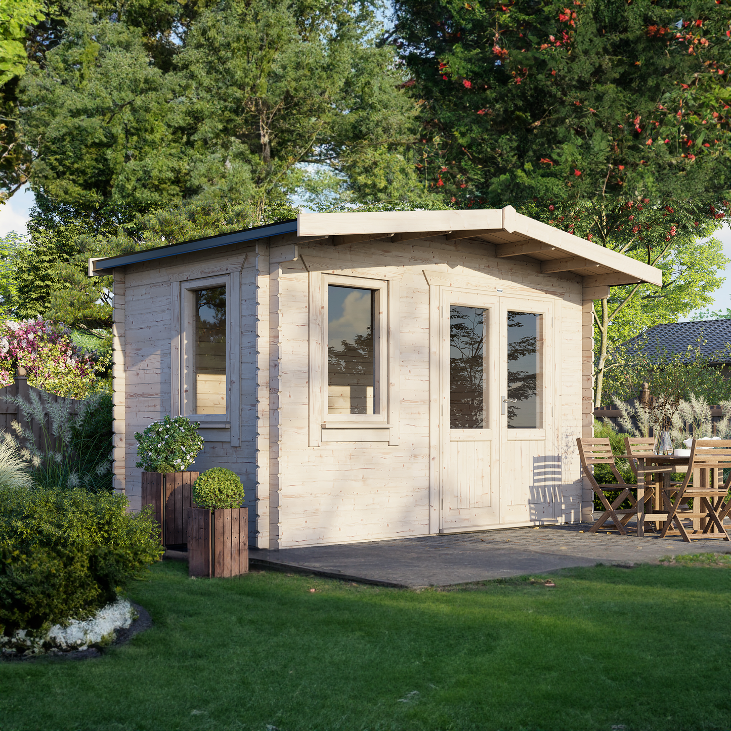 Classic Chalet Blockhütte - 44 mm