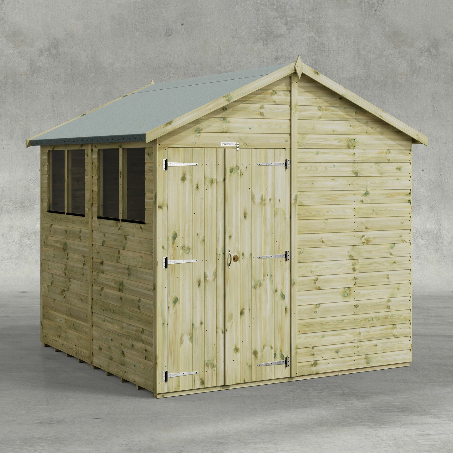 Premium Gartenhaus mit Satteldach