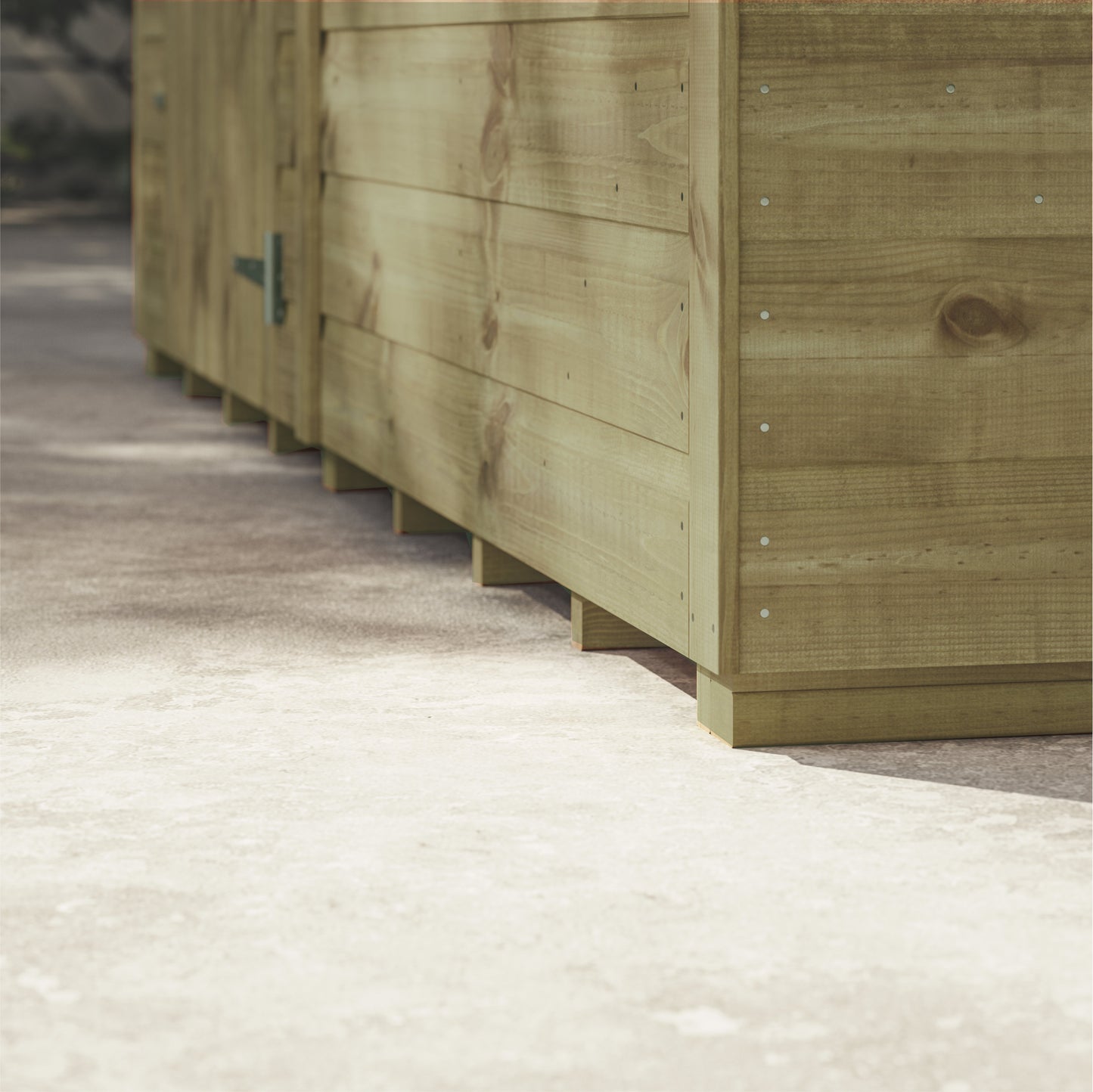 Premium Holz-Gewächshaus mit Satteldach
