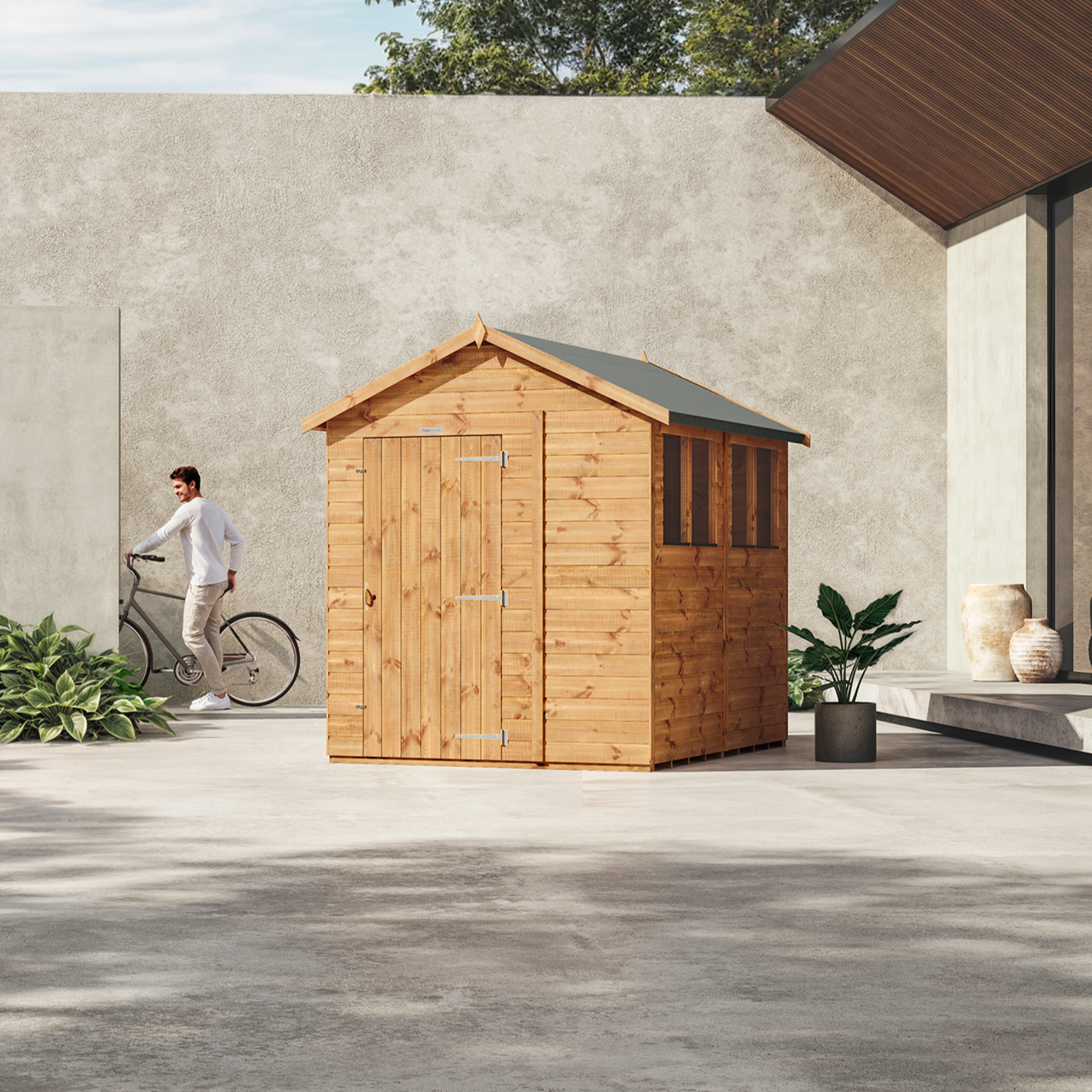 Gartenhaus mit Satteldach