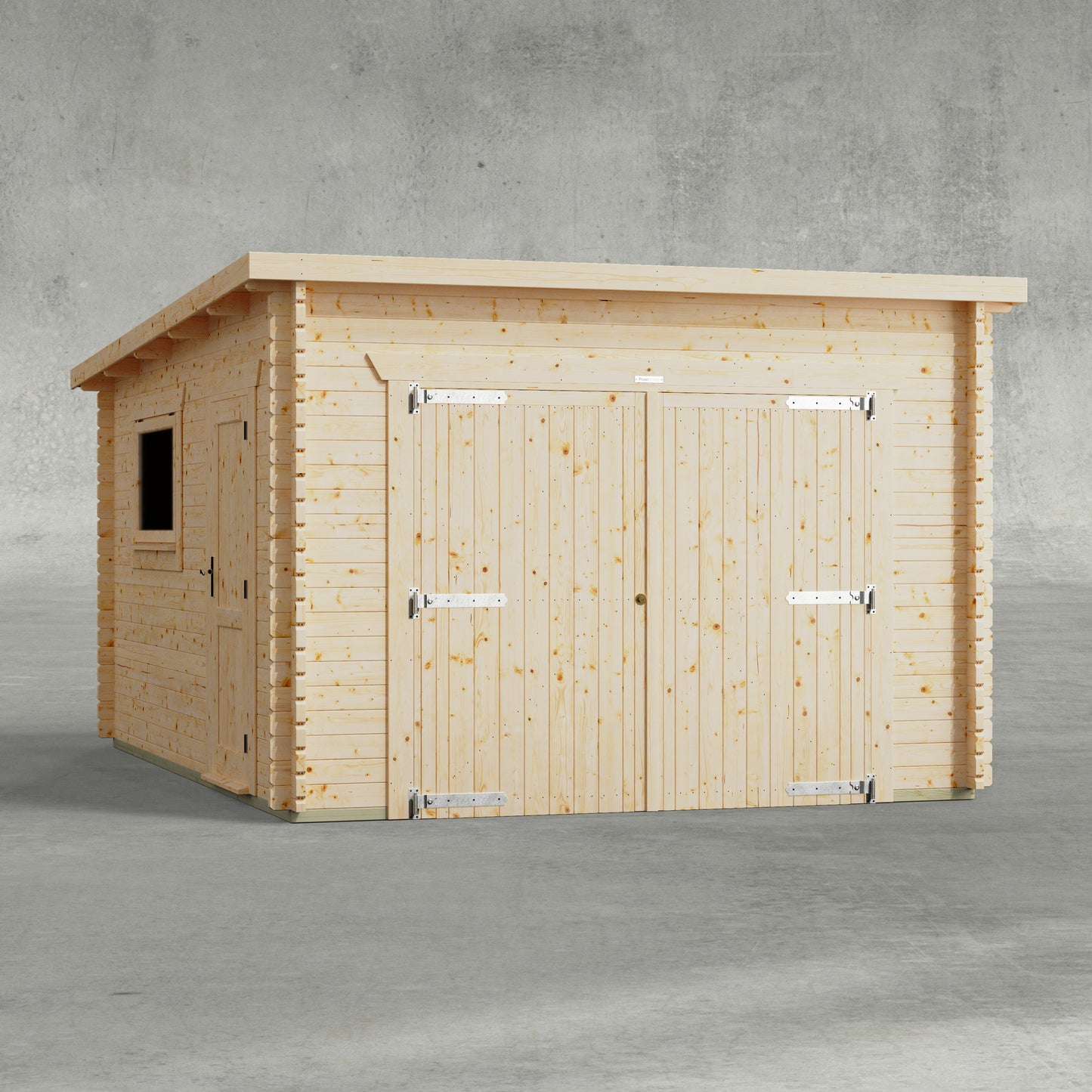 Pent Log Cabin Garage