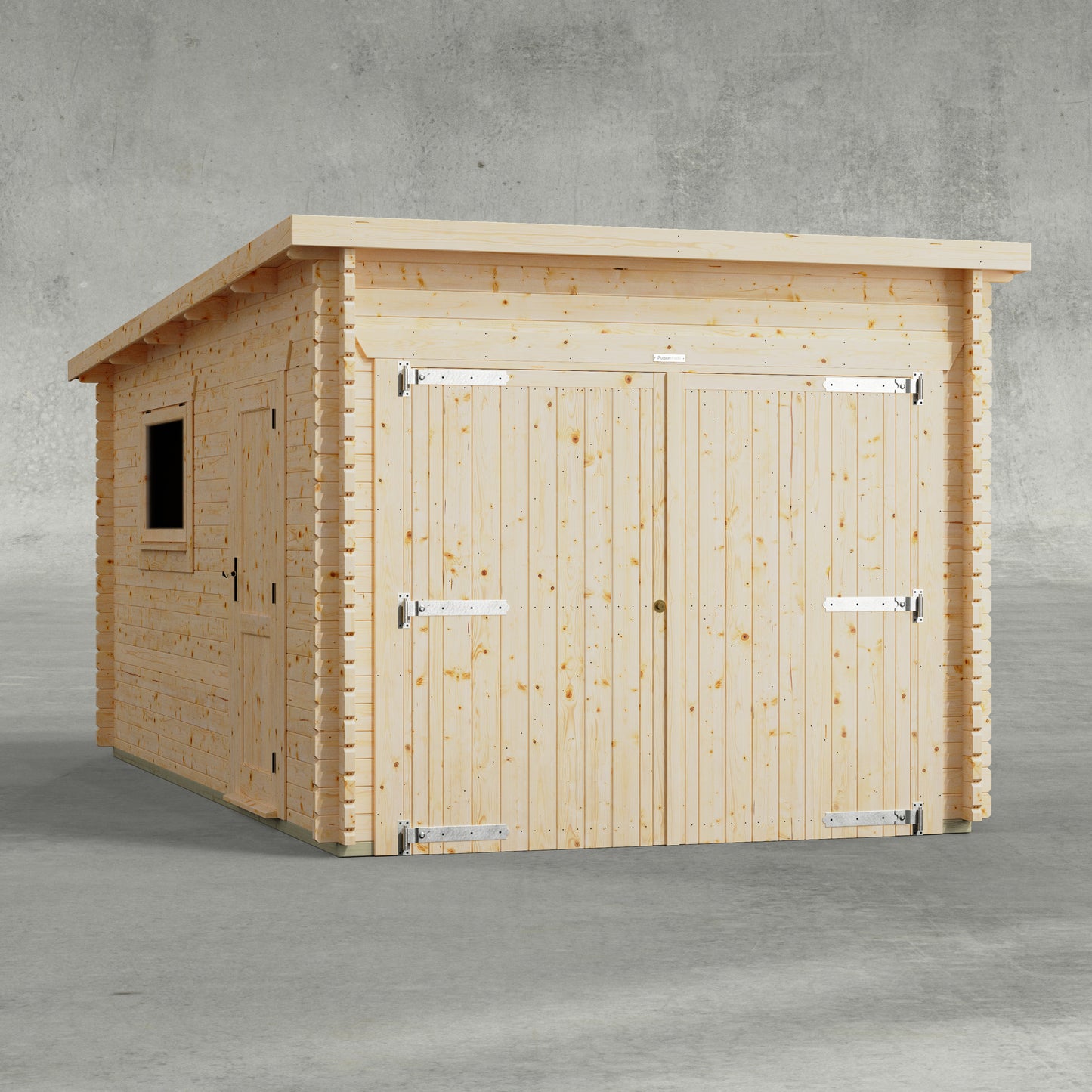 Pent Log Cabin Garage