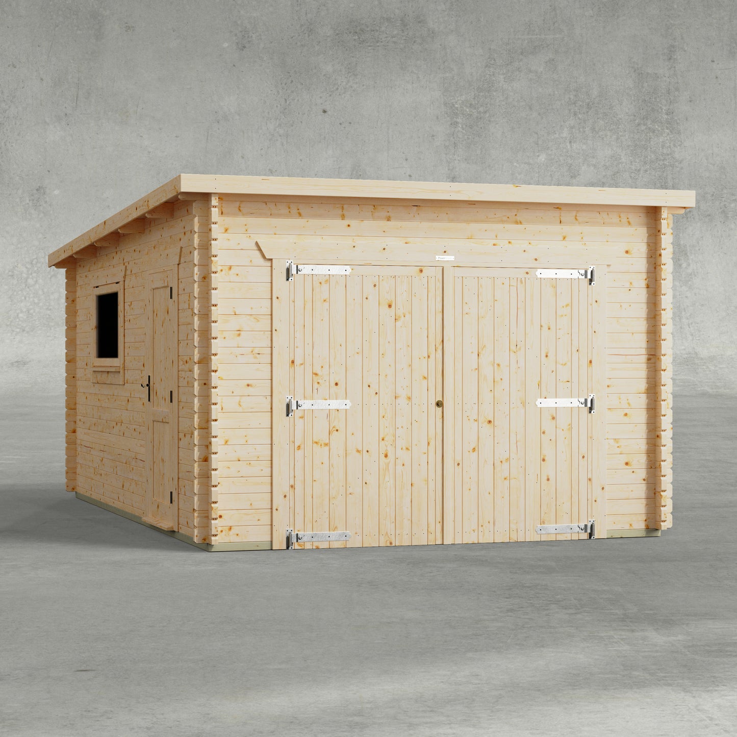 Pent Log Cabin Garage