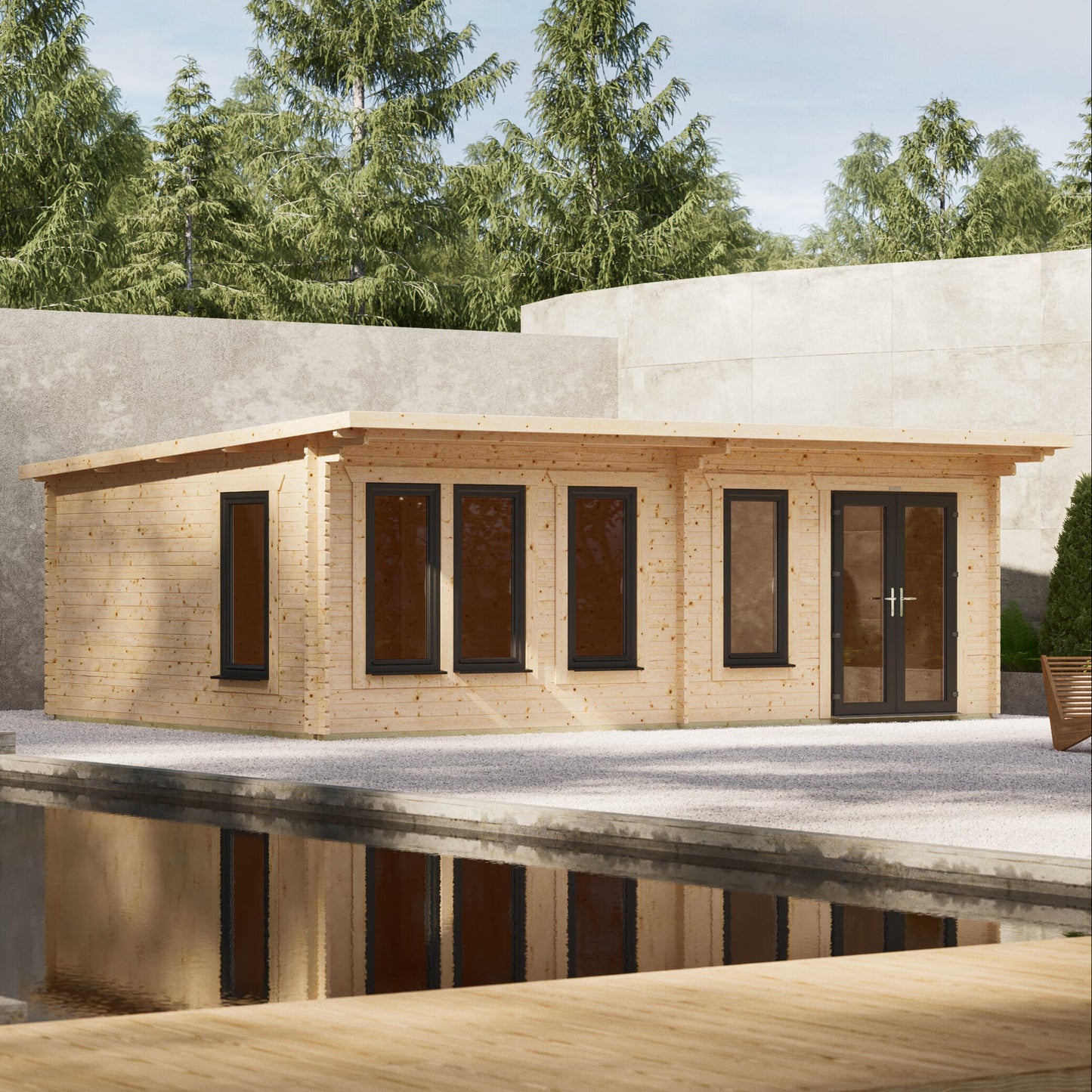 Pent Manor Log Cabin