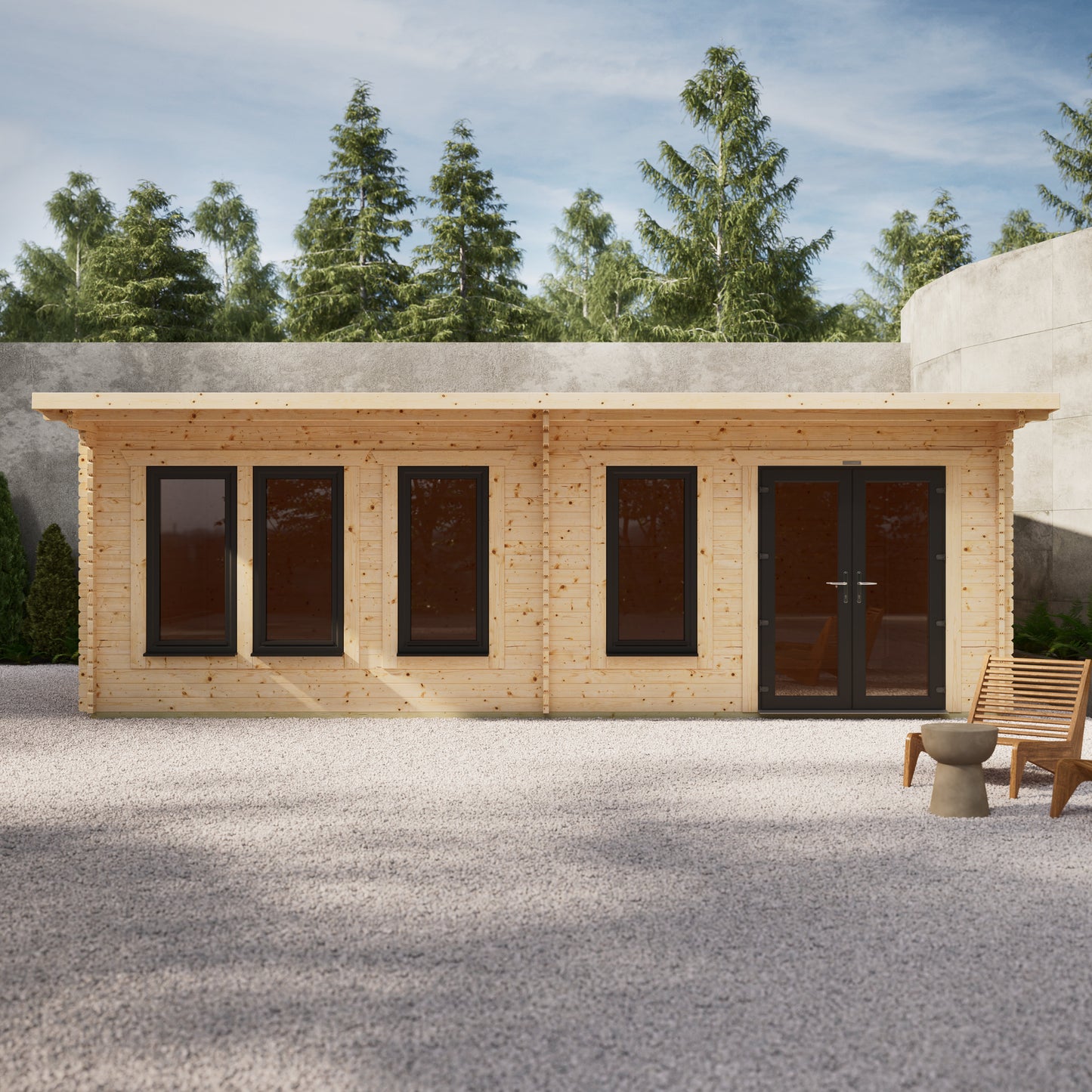 Pent Manor Log Cabin