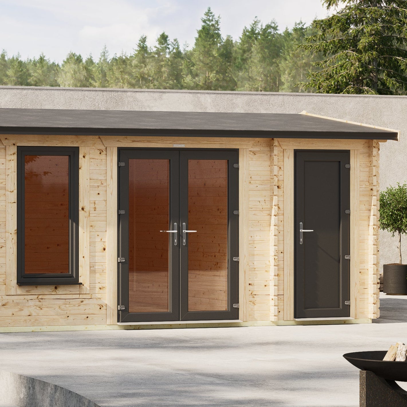 Apex Combi Log Cabin