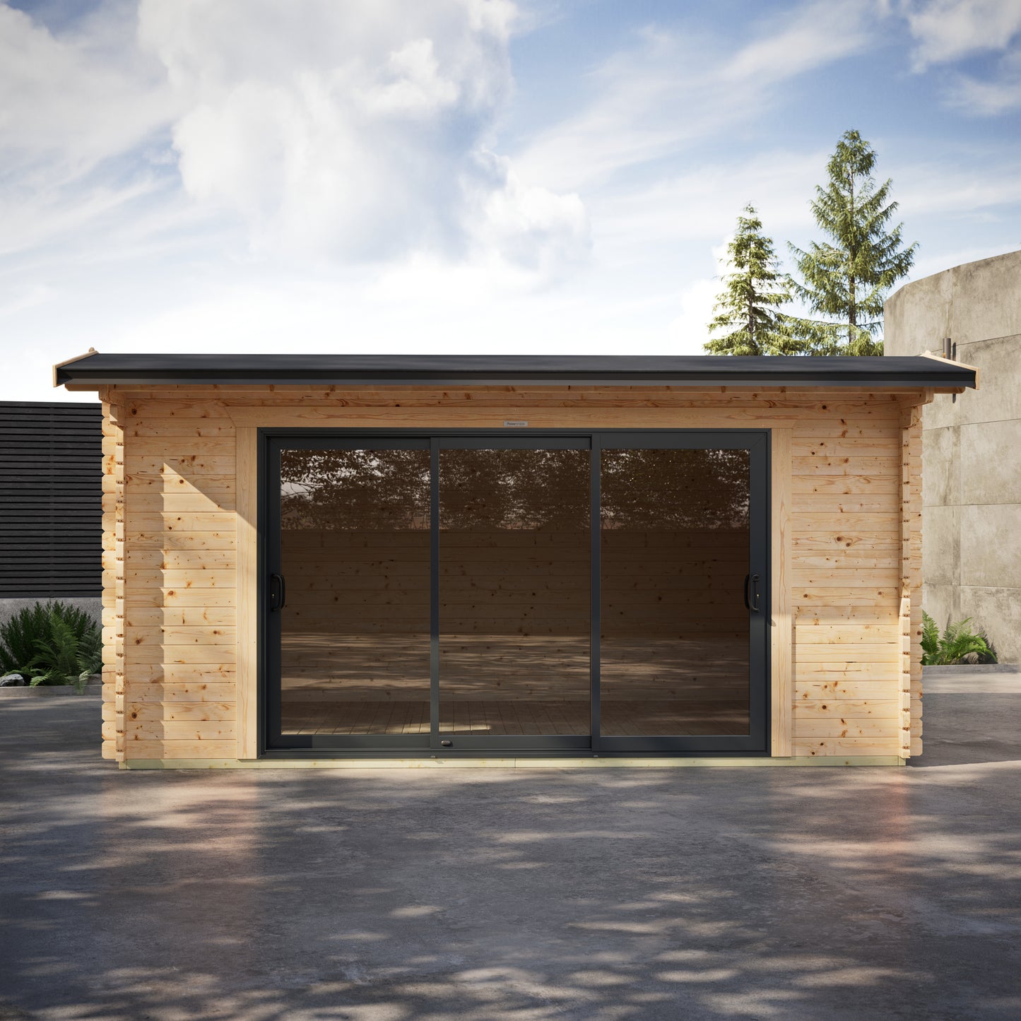 Apex Aluminium Log Cabin