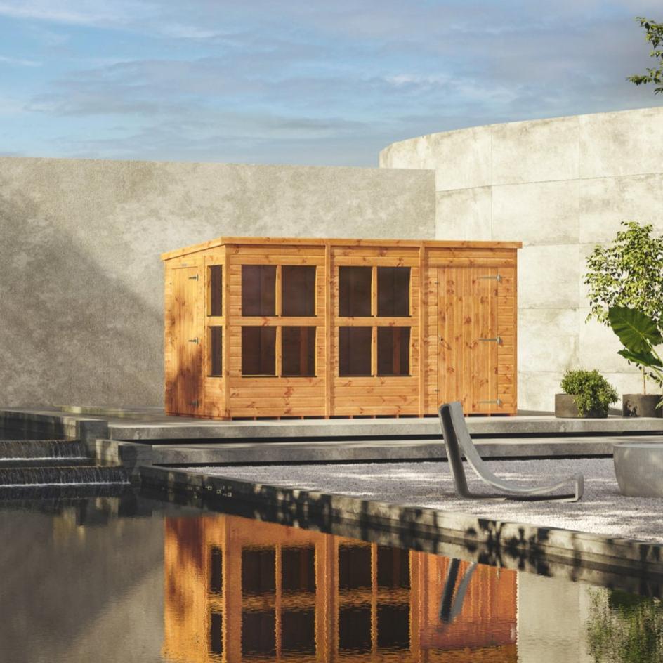 Pent Potting Shed Combi