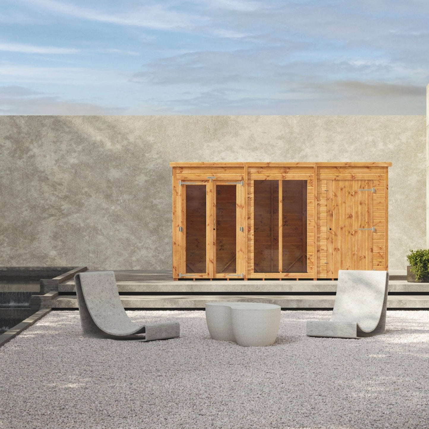 Pent Summerhouse Combi