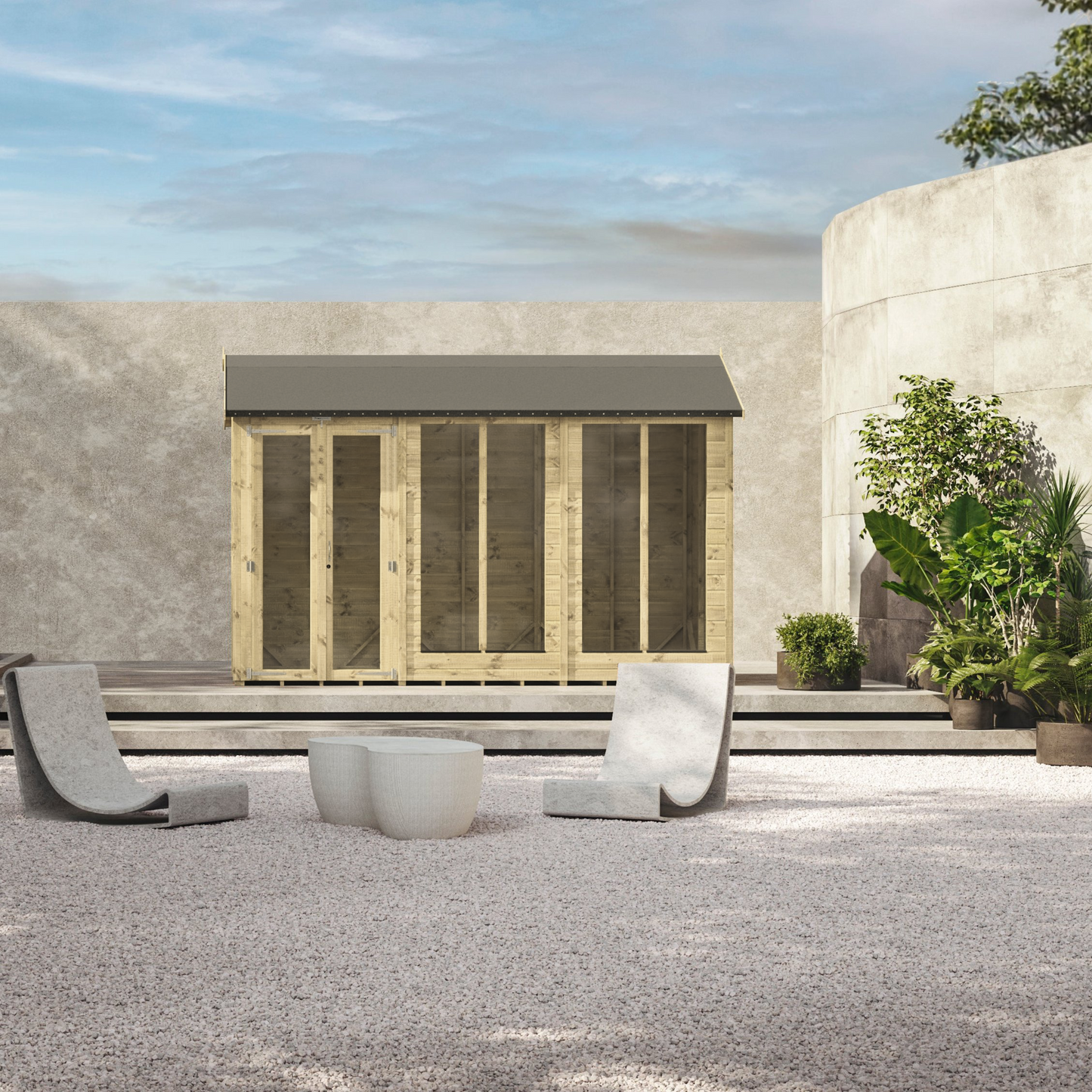 Premium Sommerhaus mit Satteldach