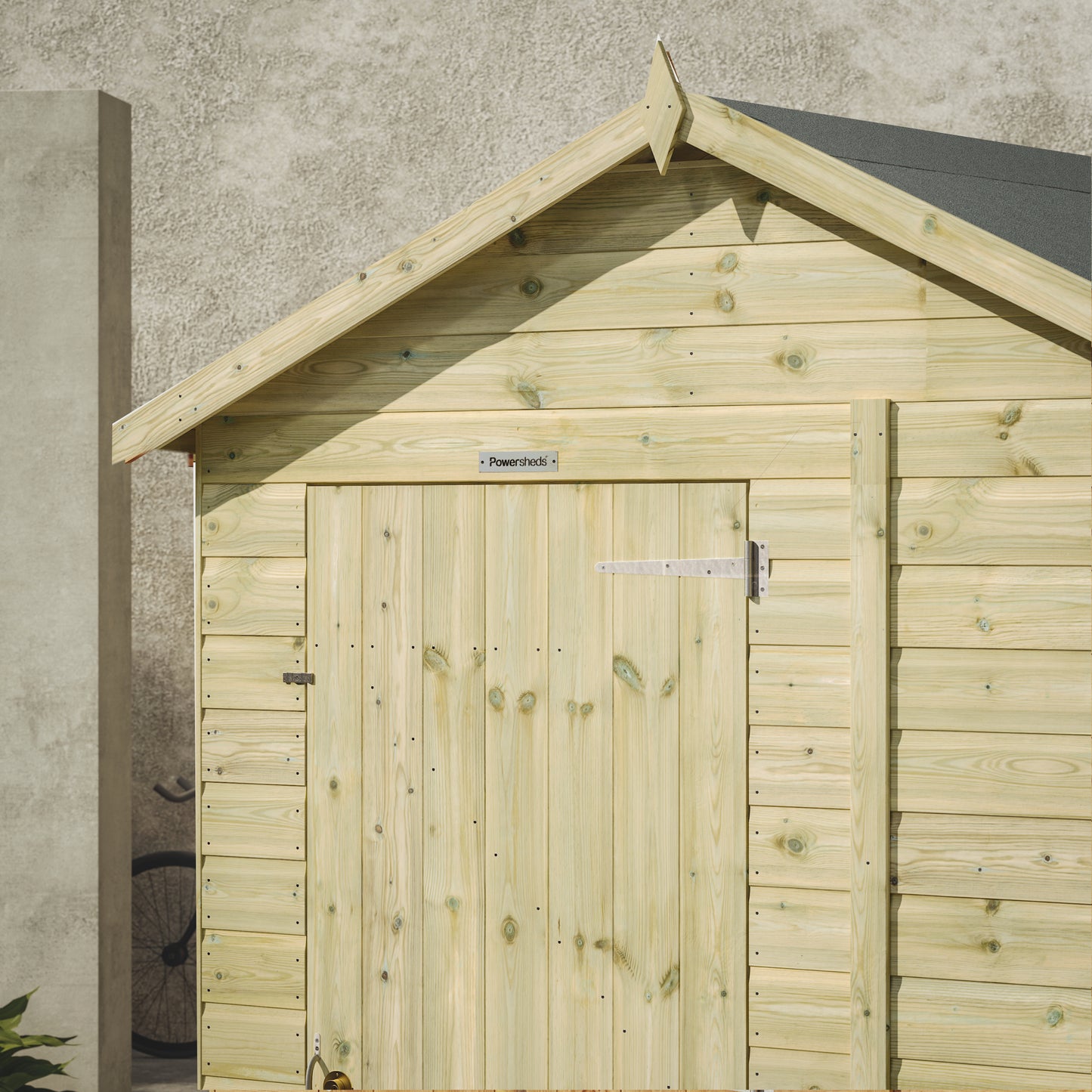 Premium Holz-Gewächshaus mit Satteldach
