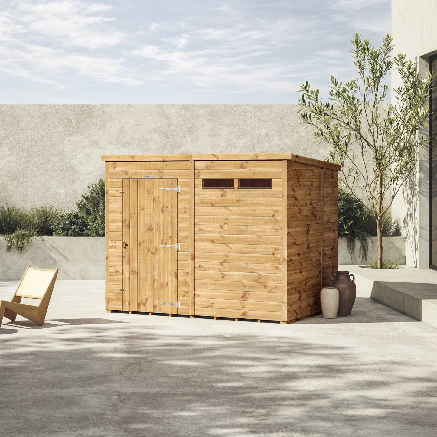 Pent Security Shed